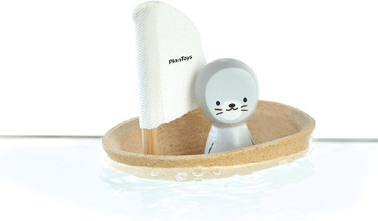 Plan Toys Sailboat with Seal Bath Boat for 12++ Months