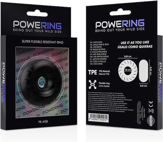 Powering PR08 Super Flexible Resistant Ring 5cm Black