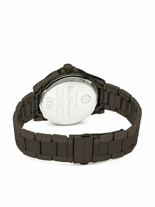 Ben Sherman The Originals Herrenuhr 41mm Batterie mit Schwarz Metallarmband