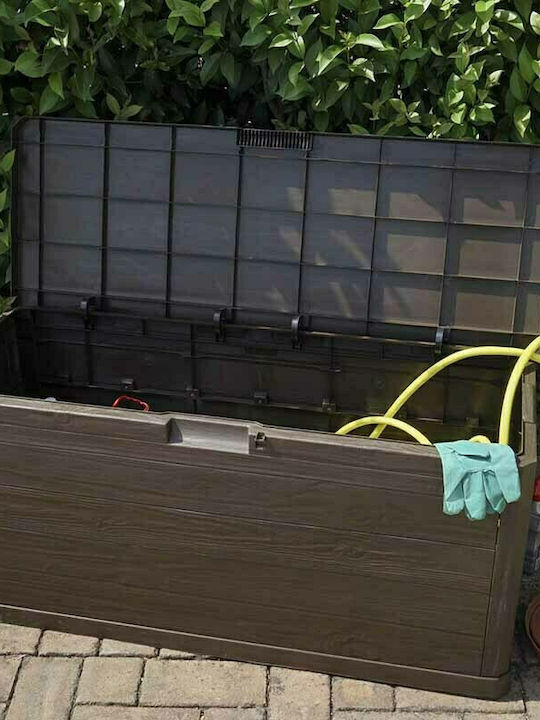 Toomax Outdoor Storage Box Italy 280lt Brown L117xW45xH56cm