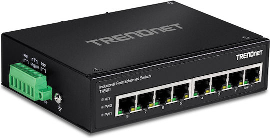 Trendnet TI-E80 Неуправляем L2 Switch с 8 Портове Ethernet