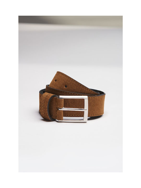 Edward Jeans Men's Leather Belt Tabac Brown