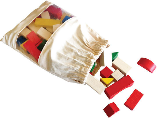 Ebert Τουβλάκια Colourful Wooden Blocks για 1+ Έτους 50τμχ
