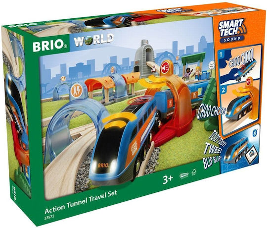 Brio Toys Smart Tech Sound Action Set cu Trenuleț cu Sunet și Lumină pentru 3+ ani+ Ani