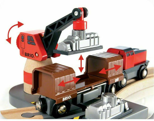 Brio Toys Cargo Harbour Σετ με Τρενάκι για 3+ Ετών