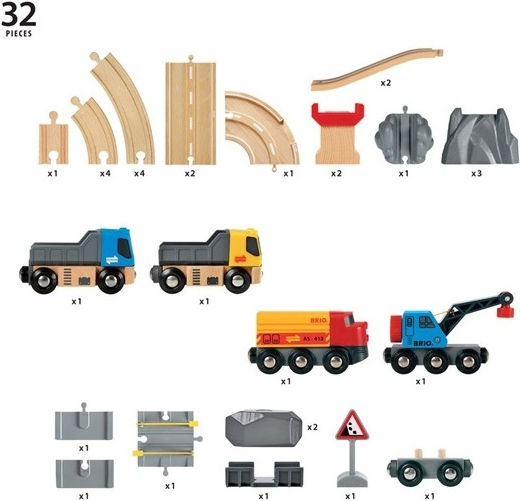 Brio Toys Rail Road Loading Set mit Zug für 3+ Jahre alt+ Jahre
