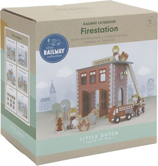 Little Dutch Firefighting Extension Railroad Accessories made of Wood for 3+ years+ Years