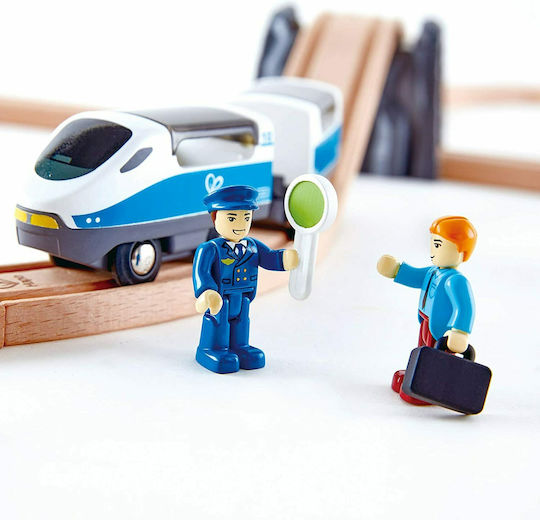 Hape Set with Train made of Wood for 3+ years+ Years