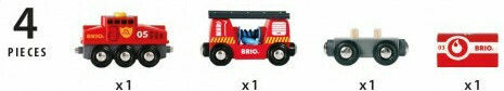 Brio Toys Rescue Firefighting Trenuleț pentru 3+ ani+ Ani