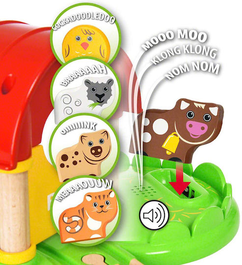 Brio Toys My First Farm Set with Train with Sound for 1.5+ years+ Years