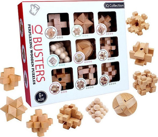 IQ Busters Παζλ από Ξύλο για 6+ Ετών 15735 9τμχ