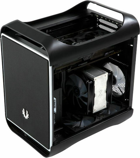 BitFenix Prodigy M 2022 Gaming Mini-Turm Computergehäuse mit Seitenfenster Schwarz