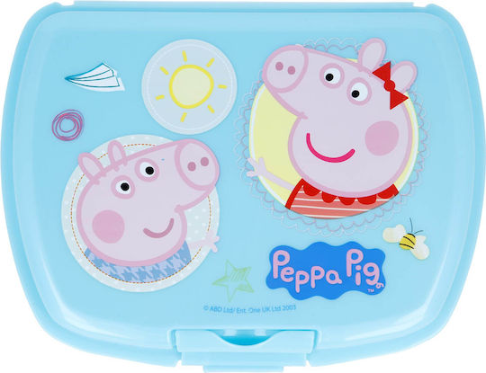 Stor Peppa Pig Plastic Kids' Food Container Peppa Pig Light Blue x x 5.6cm