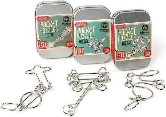 Mensa Twins Loops Pocket Puzzle Γρίφος από Μέταλλο για 6+ Ετών IQ-1028C