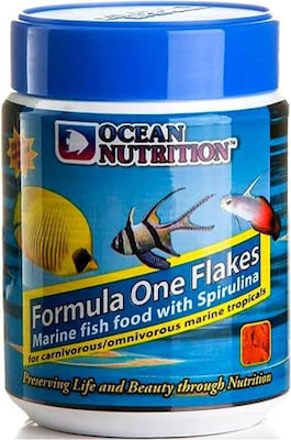 Ocean Nutrition Formula One Tropical Fish Food Flakes with Spirulina 156gr