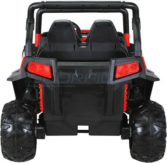 Commander Buggy Doppelsitzer Mit Fernbedienung 24 Volt Rote Für 2+ Jahre