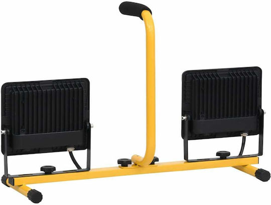 vidaXL Electric Jobsite Light LED IP65 with Brightness up to 7000lm