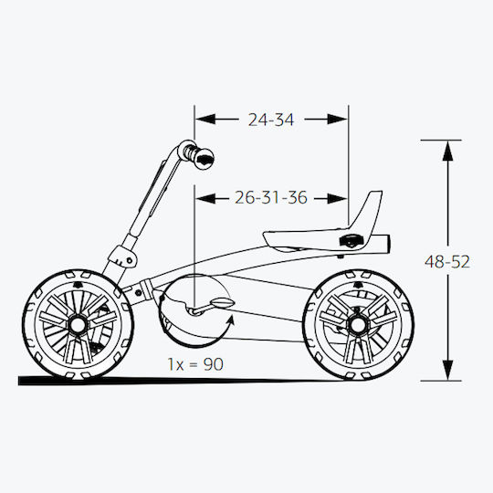 Jeep Buzzy Sahara Едноместен с Педали Зелен за 4+ Години
