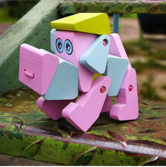 Cubika Animal Dog Acrobat made of Wood for 18++ Months