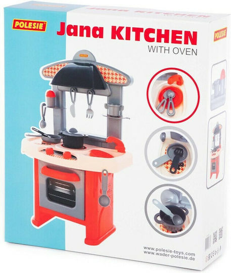 Polesie Jana Kinderküche mit Ofen für 3+ Jahre 87,5 cm
