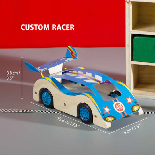 Stanley Jr Toys Παιχνίδι Κατασκευών Ξύλινo Αγωνιστικό Αυτοκίνητο για Παιδιά 5+ Ετών