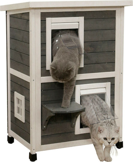 Kerbl Cat House Family Σπιτάκι Γάτας Γκρι 57x55x80cm