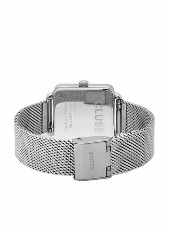 Cluse La Tetragone Women's Watch with Gray Metal Bracelet