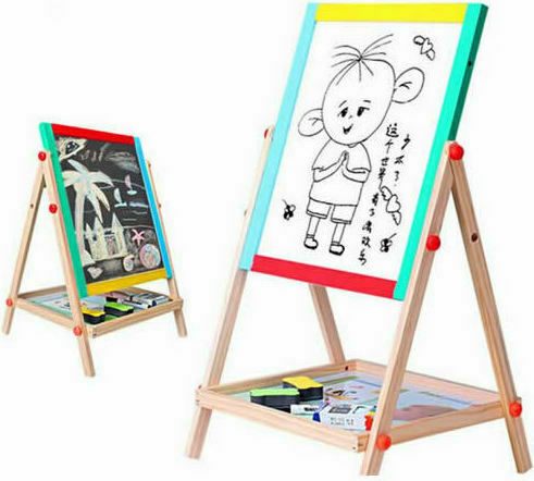 Markerboard Blackboard Double Sided Floor 34x38.5x66cm