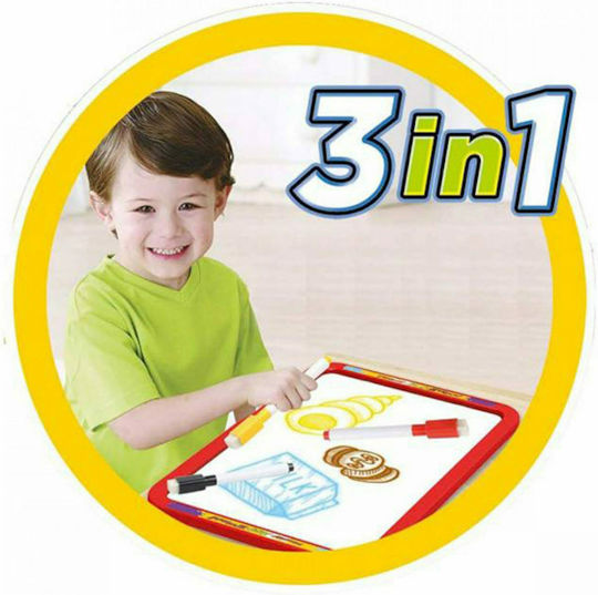Luna Markerboard Double Sided Floor Board 40.5x59.5cm Blue
