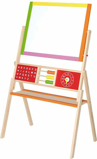 Viga Toys Standing Easel Πίνακας Μαγνητικός / Μαρκαδόρου Διπλής Όψης Επιδαπέδιος 40x11.2x67εκ.