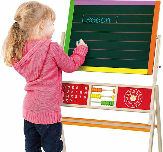 Viga Toys Standing Easel Πίνακας Μαγνητικός / Μαρκαδόρου Διπλής Όψης Επιδαπέδιος 40x11.2x67εκ.