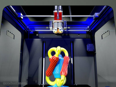Creatbot DX Plus Αυτόνομος 3D Printer Τριπλού Extruder με Σύνδεση USB και Card Reader