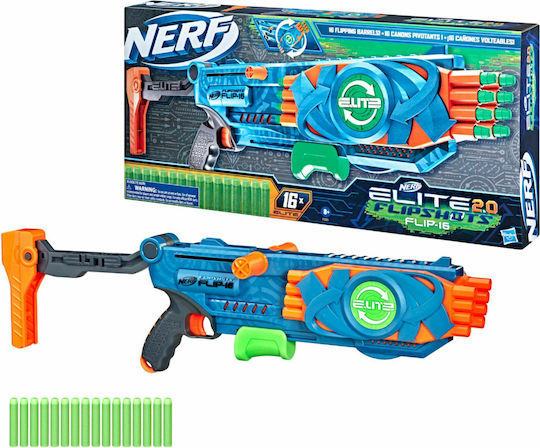 Nerf Lansator Flip 16 Elite 2.0 pentru 8+ ani+ Ani