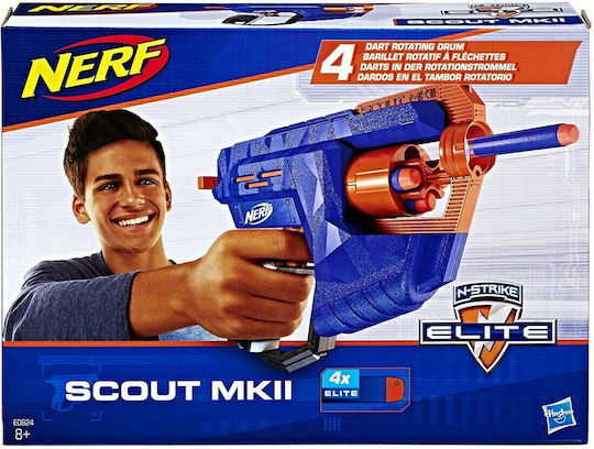 Nerf Launcher N-Strike Elite for 8+ years old years Scout MKII