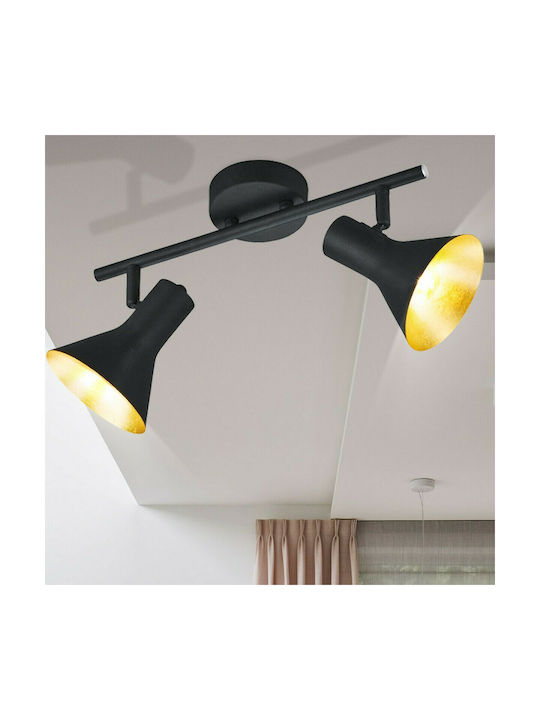 Trio Lighting Nina Doppel Spot mit Fassung E14 in Schwarz Farbe