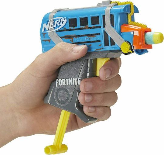 Nerf Lansator Micro Battle Bus MicroShots Blaster Fortnite pentru 8+ ani+ Ani