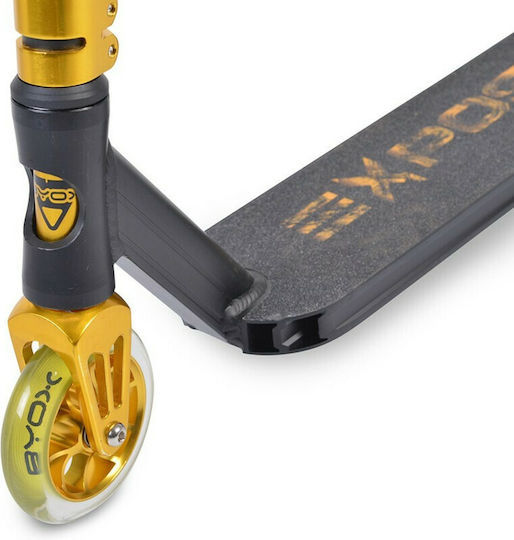 Byox Kids Scooter Stunt Expose 2-Wheel Freestyle for 10+ Years Gold