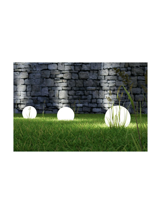 Trio Lighting Bolo Outdoor Floor Lamp Globe IP44 for E27 Socket White