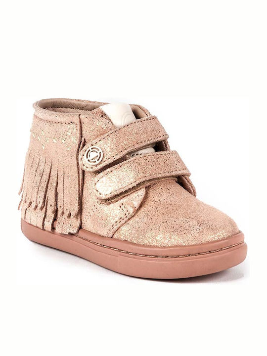 Kids Sneakers High with Scratch Gold