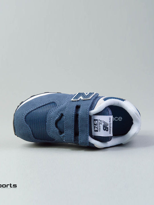 574 Classic Kids Sneakers with Scratch Navy Blue