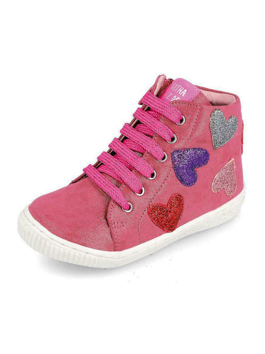 191945 Kids Sneakers High Fuchsia