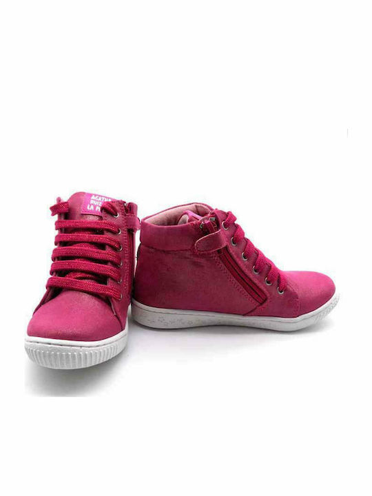 191945 Kids Sneakers High Fuchsia