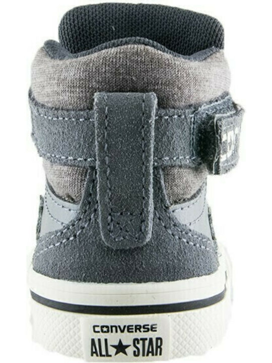 Chuck Taylor All Star PRO BLAZE STRAP HI Παιδικά Sneakers High με Σκρατς Γκρι