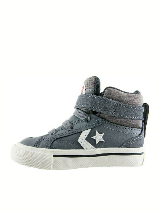 Chuck Taylor All Star PRO BLAZE STRAP HI Παιδικά Sneakers High με Σκρατς Γκρι