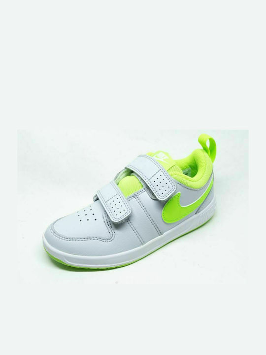 Pico 5 PSV Kids Sneakers with Scratch Pure Platinum / Electric Green / White
