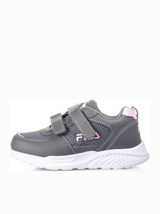 Comfort Happy Kids Sneakers with Scratch Gray