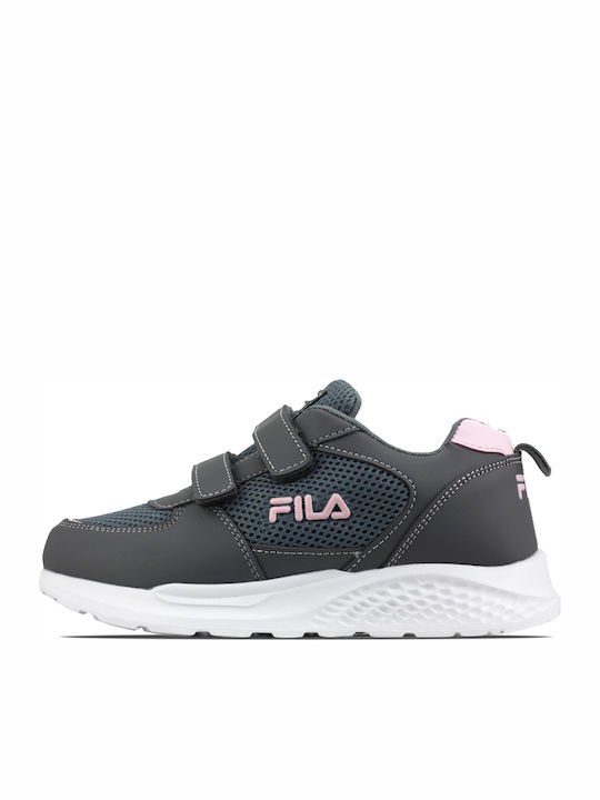 Comfort Happy Kids Sneakers with Scratch Gray