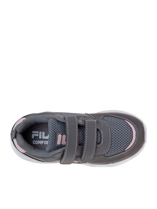 Comfort Happy Kids Sneakers with Scratch Gray