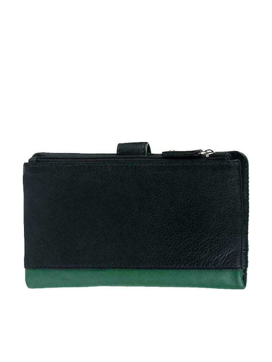 GA 3-3771 Large Leather Women's Wallet Green