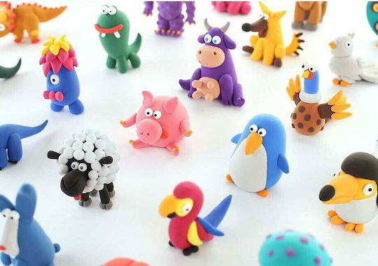 Hey Clay Claymates Animals Multicolour Modelling Clay 390gr